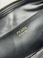 Prada Demi-lune large leather shoulder bag black size 42x19.5x8.5cm - 2