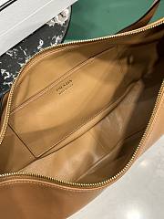 Prada Demi-lune large leather shoulder bag brown size 42x19.5x8.5cm - 2