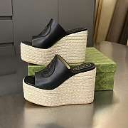 Gucci Women's Interlocking G sandal black - 4