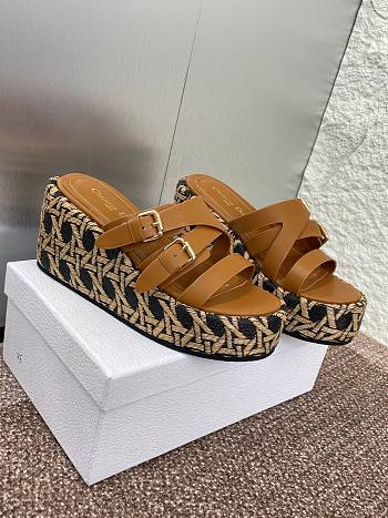Dior Slides women brown calfskin