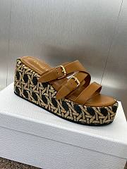 Dior Slides women brown calfskin - 6