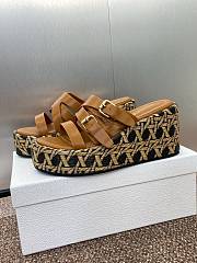 Dior Slides women brown calfskin - 4