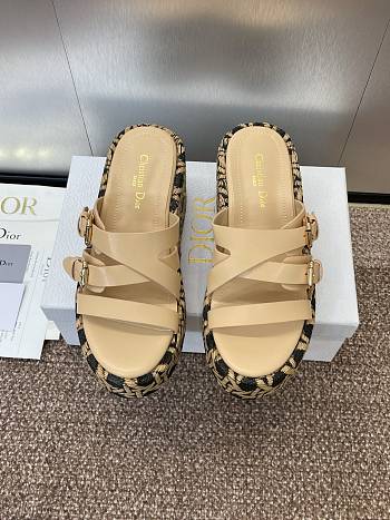 Dior Slides women beige calfskin