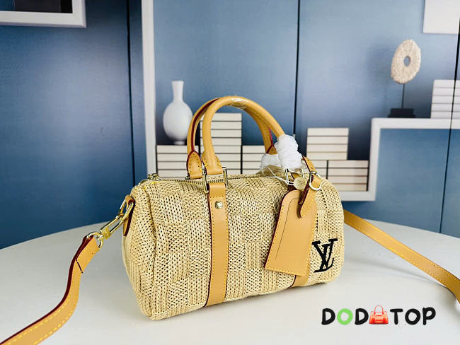 Louis Vuitton Keepall Bandoulière 25 bag size 25 x 15 x 11 cm  - 1