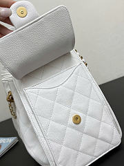 Chanel hobo 25bag white color size 30x26x14cm - 2