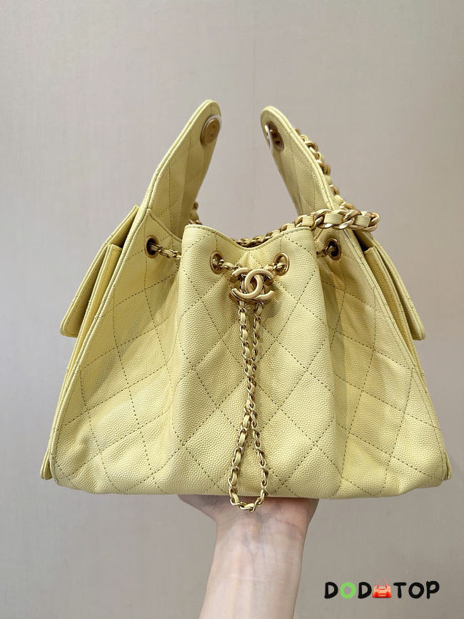 Chanel hobo 25bag yellow color size 30x26x14cm - 1