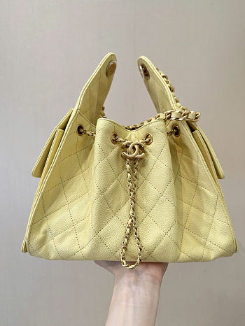 Chanel hobo 25bag yellow color size 30x26x14cm