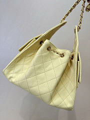Chanel hobo 25bag yellow color size 30x26x14cm - 3
