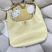 Chanel25 yellow bag size 37x30x14cm - 4