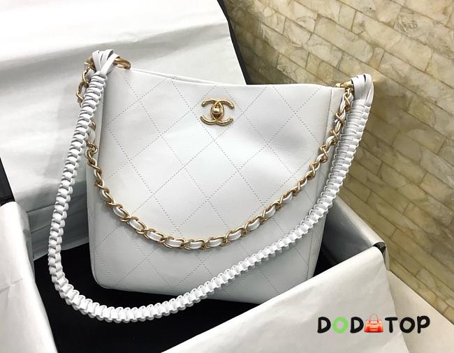 Chanel hobo white bag size 26x25x7.5cm - 1