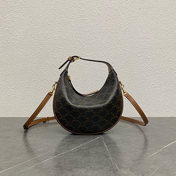 Celine Triomphe brown bag size 22x15x5cm
