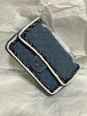 Chanel vintage denim bag size 25cm - 3