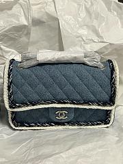 Chanel vintage denim bag size 25cm - 4