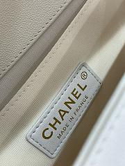 Chanel Leboy off white silver hardware size 25cm - 4