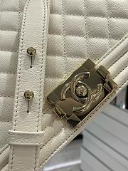 Chanel Leboy off white silver hardware size 25cm - 2