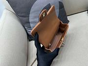 Chanel handle brown bag size 21x13x8cm - 6