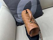 Chanel handle brown bag size 21x13x8cm - 5