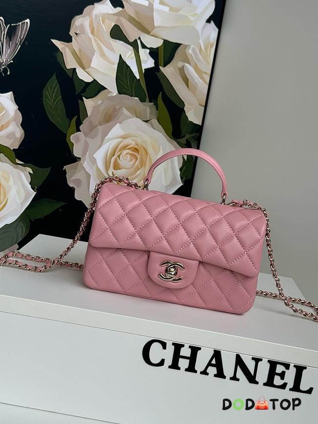 Chanel top handle pink size 21cm - 1