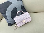 Chanel top handle light pink bag size 21cm - 1