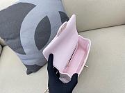 Chanel top handle light pink bag size 21cm - 4
