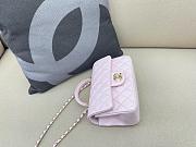 Chanel top handle light pink bag size 21cm - 3