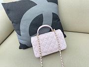Chanel top handle light pink bag size 21cm - 2