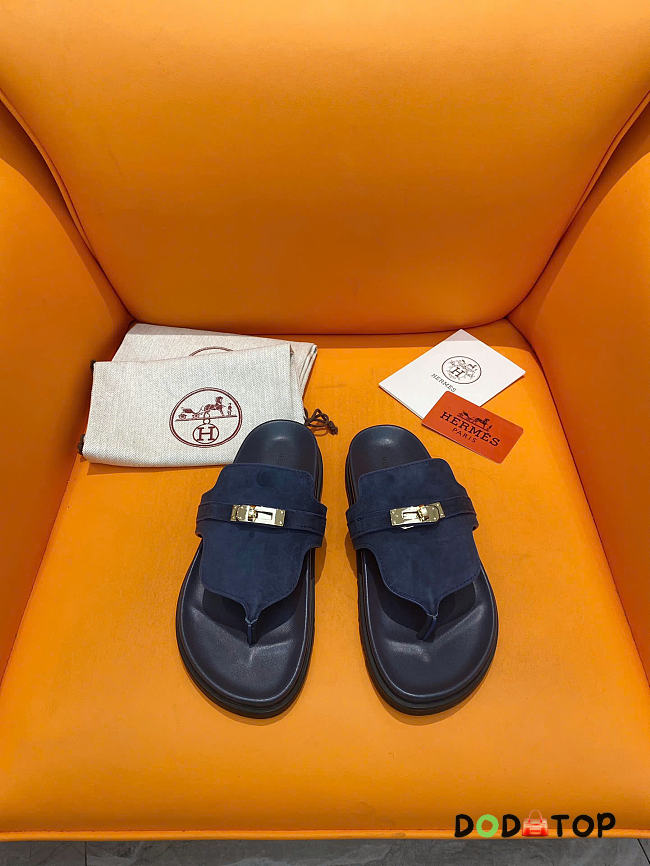 Hermes Empire sandals blue - 1