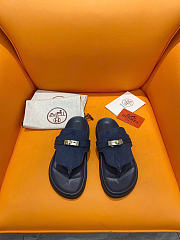 Hermes Empire sandals blue - 1