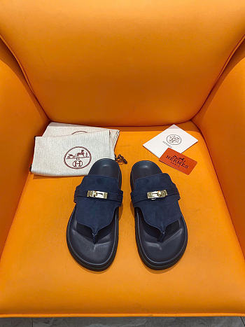 Hermes Empire sandals blue