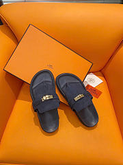Hermes Empire sandals blue - 5