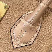 Hermes birkin bag 25cm Caramel color - gold hardware - togo leather - 3
