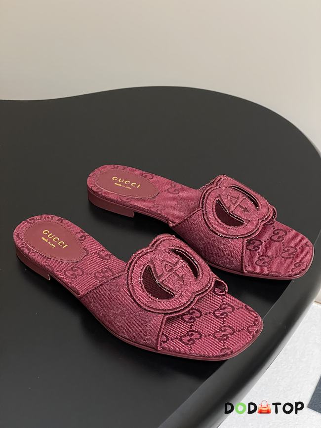 Gucci Lido sandals red - 1