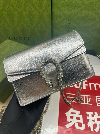 Gucci Dionysus mini silver bag size 16.510x4.5cm