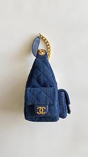 Chanel crossbody bag denim size 22x31x15 cm - 5