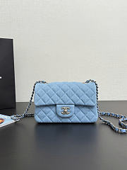 Chanel Flap bag mini denim size 20 - 3
