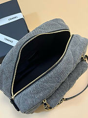 Chanel Vintage denim black bag size 21x33x15cm - 6