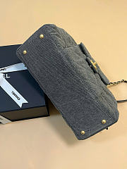 Chanel Vintage denim black bag size 21x33x15cm - 5