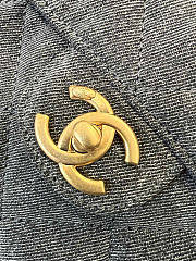 Chanel Vintage denim black bag size 21x33x15cm - 3