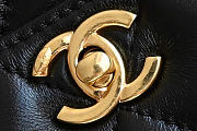 Chanel 24K black bag size 24x19x9cm - 5