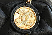 Chanel 24K black bag size 24x19x9cm - 2