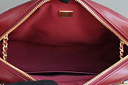 Chanel 24K red bag size 24x19x9cm - 6