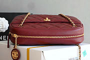 Chanel 24K red bag size 24x19x9cm - 5