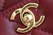 Chanel 24K red bag size 24x19x9cm - 4