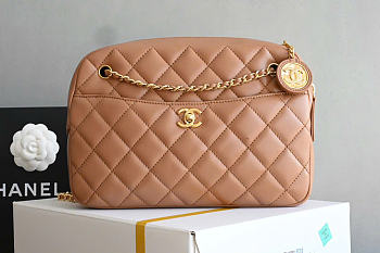 Chanel 24K beige bag size 24x19x9cm