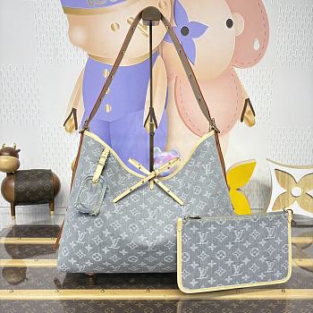 Louis Vuitton CarryAll Monogram Denim bag size 39x15x30cm