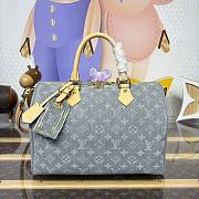 Louis Vuitton SpeedySoft30 Monogram Denim bag size 30x17x21cm - 1