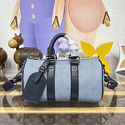 Louis Vuitton Keepall Bandoulière2 Monogram Heritage blue bag size 25x11x15cm - 1