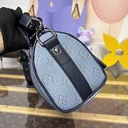 Louis Vuitton Keepall Bandoulière2 Monogram Heritage blue bag size 25x11x15cm - 5