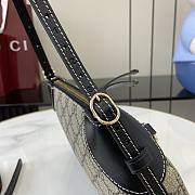 Gucci GG Emblem Tote Bag Black Size 24.5x16x5cm - 5