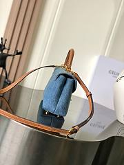 Celine NINO TEEN DENIM BAG size 20.5x13x8 - 2
